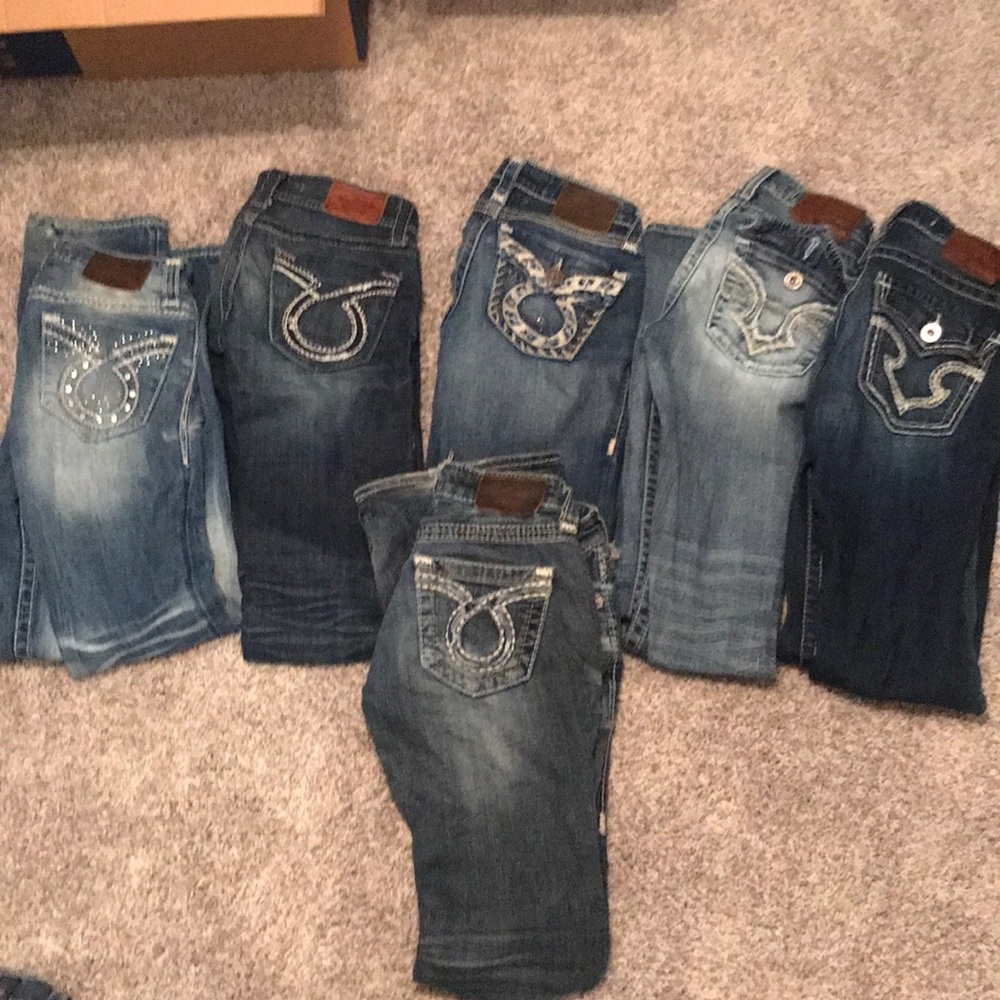 LOTS OF BIG STAR JEANS
